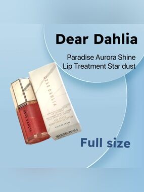 🇰🇷🆕📦NIB DEAR DAHLIA |FULL| Elegant Paradise Aurora Shine Lip Treatment Star dust